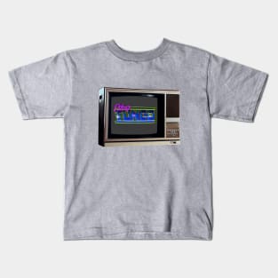 TV SET / STAY TUNED #5 (GLITCHED) Kids T-Shirt